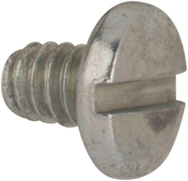 Value Collection - #2-56 UNC, 1/8" Length Under Head Slotted Drive Machine Screw - Binding Head, Grade J82 Steel, Zinc-Plated Finish, Without Washer - Americas Industrial Supply