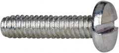 Value Collection - #2-56 UNC, 3/8" Length Under Head Slotted Drive Machine Screw - Binding Head, Grade J82 Steel, Zinc-Plated Finish, Without Washer - Americas Industrial Supply