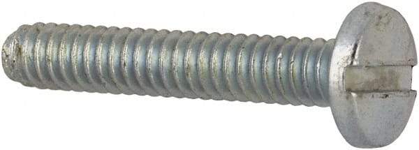 Value Collection - #2-56 UNC, 1/2" Length Under Head Slotted Drive Machine Screw - Binding Head, Grade J82 Steel, Zinc-Plated Finish, Without Washer - Americas Industrial Supply