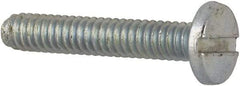 Value Collection - #2-56 UNC, 1/2" Length Under Head Slotted Drive Machine Screw - Binding Head, Grade J82 Steel, Zinc-Plated Finish, Without Washer - Americas Industrial Supply
