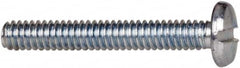 Value Collection - #2-56 UNC, 5/8" Length Under Head Slotted Drive Machine Screw - Binding Head, Grade J82 Steel, Zinc-Plated Finish, Without Washer - Americas Industrial Supply