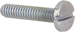 Value Collection - #3-48 UNC, 1/2" Length Under Head Slotted Drive Machine Screw - Binding Head, Grade J82 Steel, Zinc-Plated Finish, Without Washer - Americas Industrial Supply