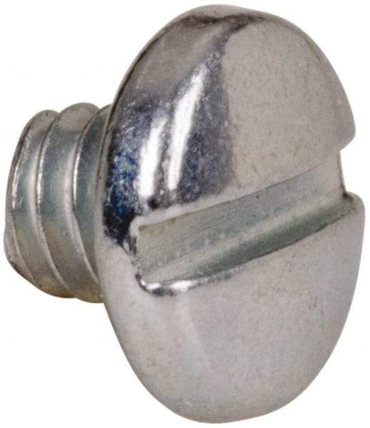 Value Collection - #5-40 UNC, 1/8" Length Under Head Slotted Drive Machine Screw - Binding Head, Grade J82 Steel, Zinc-Plated Finish, Without Washer - Americas Industrial Supply