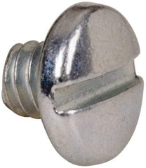 Value Collection - #5-40 UNC, 1/8" Length Under Head Slotted Drive Machine Screw - Binding Head, Grade J82 Steel, Zinc-Plated Finish, Without Washer - Americas Industrial Supply