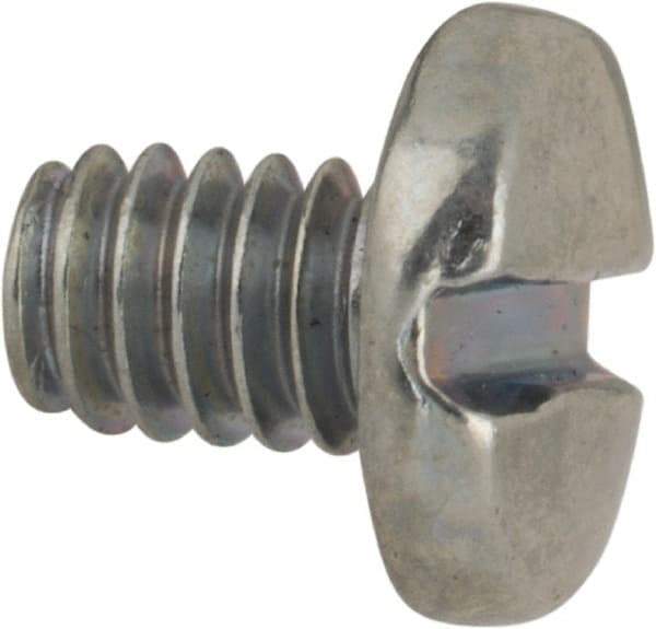 Value Collection - #5-40 UNC, 3/16" Length Under Head Slotted Drive Machine Screw - Binding Head, Grade J82 Steel, Zinc-Plated Finish, Without Washer - Americas Industrial Supply