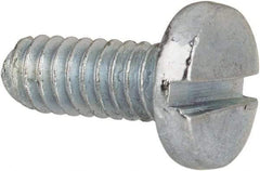 Value Collection - #5-40 UNC, 5/16" Length Under Head Slotted Drive Machine Screw - Binding Head, Grade J82 Steel, Zinc-Plated Finish, Without Washer - Americas Industrial Supply
