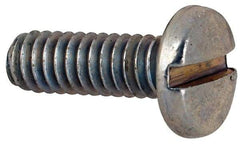 Value Collection - #5-40 UNC, 3/8" Length Under Head Slotted Drive Machine Screw - Binding Head, Grade J82 Steel, Zinc-Plated Finish, Without Washer - Americas Industrial Supply