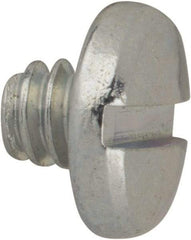 Value Collection - #6-32 UNC, 1/8" Length Under Head Slotted Drive Machine Screw - Binding Head, Grade J82 Steel, Zinc-Plated Finish, Without Washer - Americas Industrial Supply