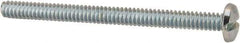 Value Collection - #6-32 UNC, 1-3/4" Length Under Head Slotted Drive Machine Screw - Binding Head, Grade J82 Steel, Zinc-Plated Finish, Without Washer - Americas Industrial Supply
