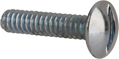Value Collection - #4-40 UNC, 1/2" Length Under Head Slotted Drive Machine Screw - Truss Head, Grade J82 Steel, Zinc-Plated Finish, Without Washer - Americas Industrial Supply