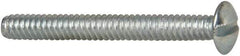 Value Collection - #6-32 UNC, 1-1/4" Length Under Head Slotted Drive Machine Screw - Truss Head, Grade J82 Steel, Zinc-Plated Finish, Without Washer - Americas Industrial Supply