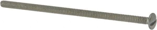 Value Collection - #6-32 UNC, 3" Length Under Head Slotted Drive Machine Screw - Truss Head, Grade J82 Steel, Zinc-Plated Finish, Without Washer - Americas Industrial Supply