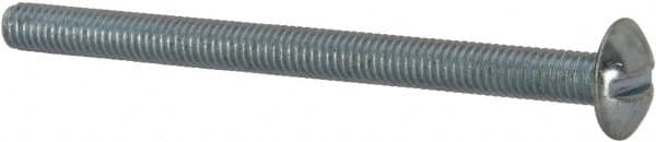 Value Collection - #10-32 UNF, 2-1/2" Length Under Head Slotted Drive Machine Screw - Truss Head, Grade J82 Steel, Zinc-Plated Finish, Without Washer - Americas Industrial Supply