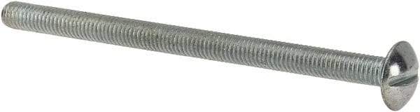 Value Collection - #10-32 UNF, 3" Length Under Head Slotted Drive Machine Screw - Truss Head, Grade J82 Steel, Zinc-Plated Finish, Without Washer - Americas Industrial Supply