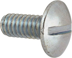 Value Collection - #12-24 UNC, 1/2" Length Under Head Slotted Drive Machine Screw - Truss Head, Grade J82 Steel, Zinc-Plated Finish, Without Washer - Americas Industrial Supply
