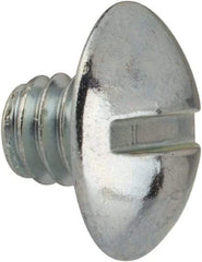 Value Collection - 1/4-20 UNC, 1/4" Length Under Head Slotted Drive Machine Screw - Truss Head, Grade J82 Steel, Zinc-Plated Finish, Without Washer - Americas Industrial Supply