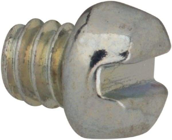Value Collection - #5-40 UNC, 1/8" Length Under Head Slotted Drive Machine Screw - Fillister Head, Grade J82 Steel, Zinc-Plated Finish, Without Washer - Americas Industrial Supply