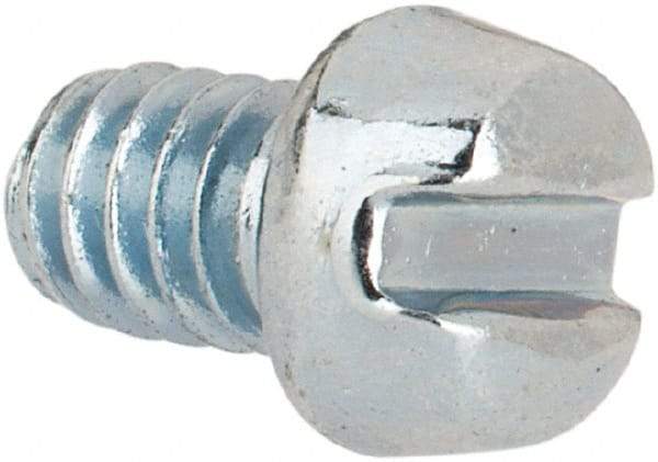 Value Collection - #5-40 UNC, 3/16" Length Under Head Slotted Drive Machine Screw - Fillister Head, Grade J82 Steel, Zinc-Plated Finish, Without Washer - Americas Industrial Supply