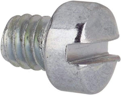 Value Collection - #8-32 UNC, 3/16" Length Under Head Slotted Drive Machine Screw - Fillister Head, Grade J82 Steel, Zinc-Plated Finish, Without Washer - Americas Industrial Supply