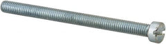 Value Collection - #10-32 UNF, 2-1/2" Length Under Head Slotted Drive Machine Screw - Fillister Head, Grade J82 Steel, Zinc-Plated Finish, Without Washer - Americas Industrial Supply