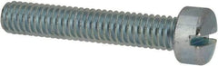 Value Collection - 5/16-18 UNC, 1-3/4" Length Under Head Slotted Drive Machine Screw - Fillister Head, Grade J82 Steel, Zinc-Plated Finish, Without Washer - Americas Industrial Supply