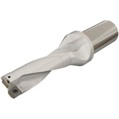 Iscar - 111mm Max Drill Depth, 3xD, 37mm Diam, Indexable Insert Drill - 2 Inserts, 32mm Shank Diam, Whistle Notch Shank - Americas Industrial Supply