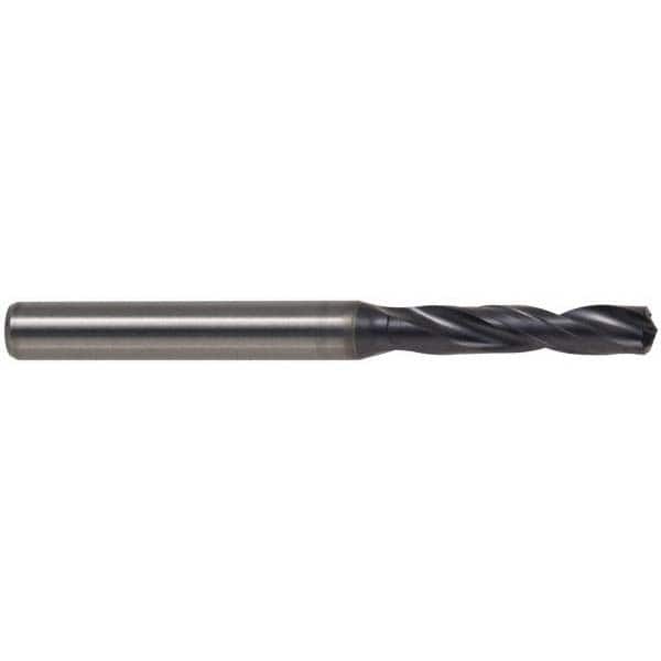 Kennametal - 5.5mm 140° Spiral Flute Solid Carbide Screw Machine Drill Bit - Americas Industrial Supply