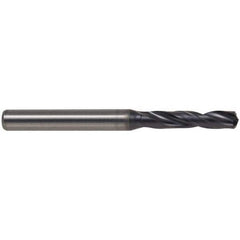 Kennametal - 3/8" 140° Spiral Flute Solid Carbide Screw Machine Drill Bit - Americas Industrial Supply