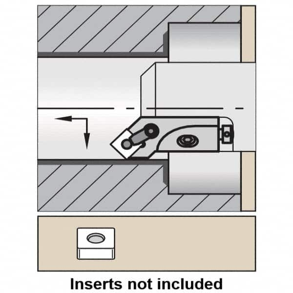 Kennametal - Right Hand, MSSN Toolholder Compatibility, SN.. Insert Compatibility, Indexable Turning Cartridge - Screw or Clamp Holding Method, 44mm OAL x 14mm OAH - Americas Industrial Supply