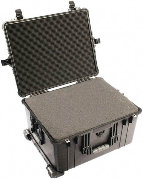 Pelican Products, Inc. - 19-37/64" Wide x 13-29/32" High, Clamshell Hard Case - Black, Polypropylene - Americas Industrial Supply