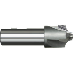 Harvey Tool - 1/4" Radius, 1" Diam, 3 Flute Carbide Tipped Corner Rounding End Mill - Exact Industrial Supply