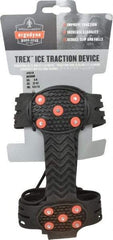 Ergodyne - Size 5-8, Strap-On Cleat - Steel Studs Traction, Black - Americas Industrial Supply
