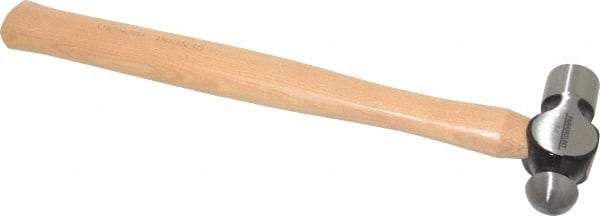 Paramount - 1/2 Lb Head Ball Pein Hammer - Wood Handle, 11-3/4" OAL - Americas Industrial Supply