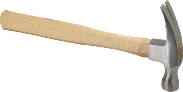 Paramount - 1 Lb Head, Straight Framing Hammer - 13" OAL, Wood Handle - Americas Industrial Supply