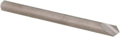 SGS - 1/8" Head Diam, 1/8" Shank Diam, 1 Flute 90° Solid Carbide Countersink - Bright Finish, 1-1/2" OAL, Single End, Straight Shank, Right Hand Cut - Americas Industrial Supply