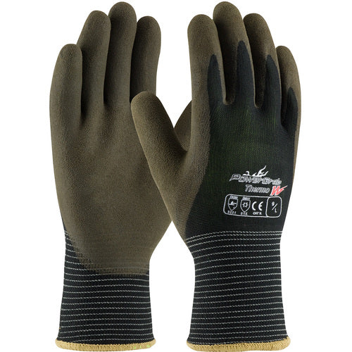 ‎41-1430/M Insulated Seamless Knit - PowerGrab Thermo W - 13G Poly Shell - 10G Acrylic Liner - Latex MS Grip - Exact Industrial Supply