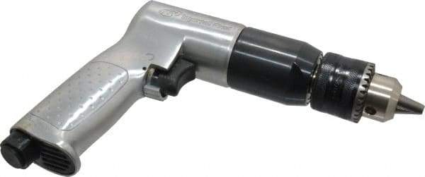 Ingersoll-Rand - 1/2" Reversible Keyed Chuck - Pistol Grip Handle, 500 RPM, 4 CFM, 0.5 hp, 90 psi - Americas Industrial Supply