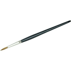 1/8″ Watercolor Brush, Red Sable, 5/8″ Trim Length, Round Handle - Americas Industrial Supply