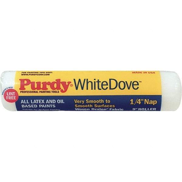 Purdy - 1/4" Nap, 9" Wide Paint General Purpose Roller Cover - Smooth Texture, Dralon - Americas Industrial Supply