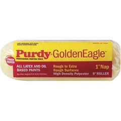 Purdy - 1" Nap, 9" Wide Paint General Purpose Roller Cover - Rough Texture, High Density Polyester - Americas Industrial Supply