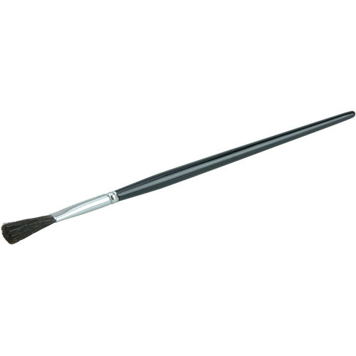 1/4″ Flat Marking Brush, Ox Hair, 7/8″ Trim Length, Round Handle - Americas Industrial Supply