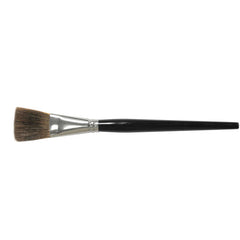 3/4″ Flat Marking Brush, Ox Hair, 1-1/4″ Trim Length, Round Handle - Americas Industrial Supply