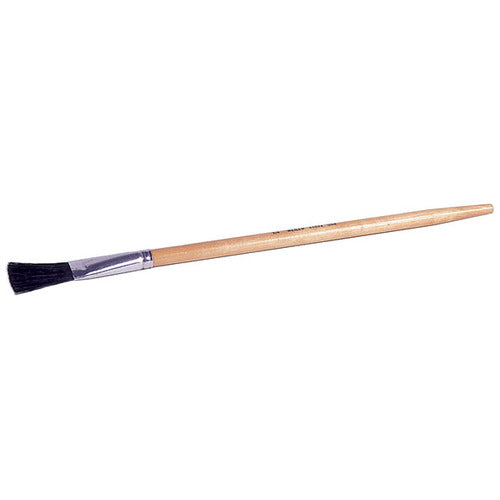 1/4″ Fitch Brush, Black China Bristle, 13/16″ Trim Length, Clear Lacquered Handle - Americas Industrial Supply