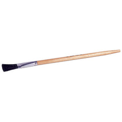 1/2″ Fitch Brush, Black China Bristle, 1-1/16″ Trim Length, Clear Lacquered Handle - Americas Industrial Supply