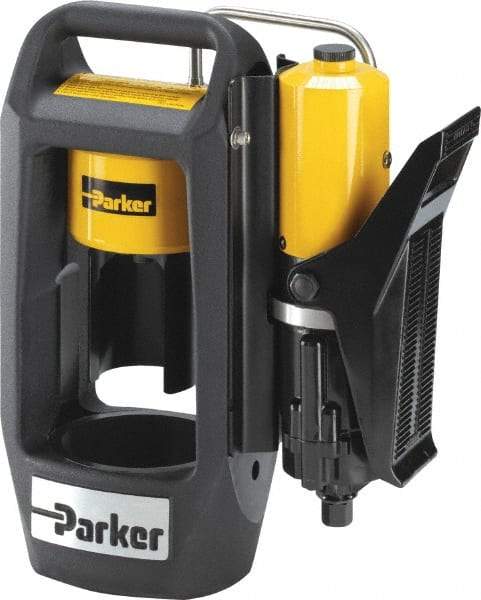 Parker - 3/4" Max Cut Diam, 30 Ton Portable Hose Crimper - 30 sec Cycle, 12" Wide x 15" High x 6" Deep - Americas Industrial Supply