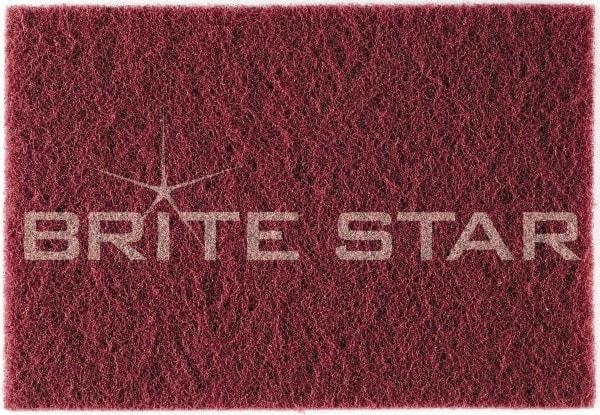Brite Star - Very Fine Grade Aluminum Oxide Hand Pad - Green, 6" Wide x 9" Long, Nonwoven - Americas Industrial Supply