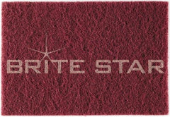 Brite Star - Super Fine Grade Flint Hand Pad - White, 6" Wide x 9" Long, Nonwoven - Americas Industrial Supply
