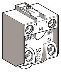 Telemecanique Sensors - 2NC, 3 Amp, Electrical Switch Contact Block - 240 VAC, For Use with ZCD29, ZCKJ9, ZCKM9, ZCKS9, ZCP29 - Americas Industrial Supply