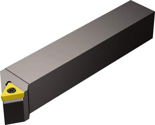 Sandvik Coromant - STTCR/L, Left Hand Cut, 30° Lead Angle, 16mm Shank Height x 16mm Shank Width, Neutral Rake Indexable Turning Toolholder - 100mm OAL, TCMT 11 03 04, TCMT 221 Insert Compatibility, Series CoroTurn 107 - Americas Industrial Supply