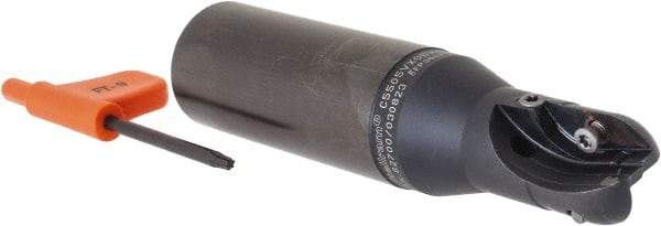 Kennametal - 3/4" Cut Diam, 3/4" Max Depth of Cut, 1" Shank Diam, 4.28" OAL, Indexable Ball Nose End Mill - Weldon Flat Shank, C5505VX Toolholder, XPNT Insert - Americas Industrial Supply